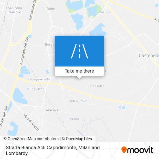 Strada Bianca Acli Capodimonte map
