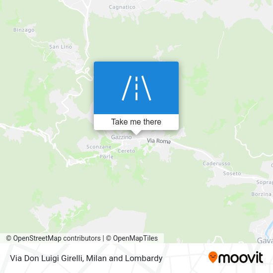 Via Don Luigi Girelli map