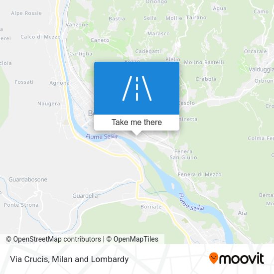 Via Crucis map