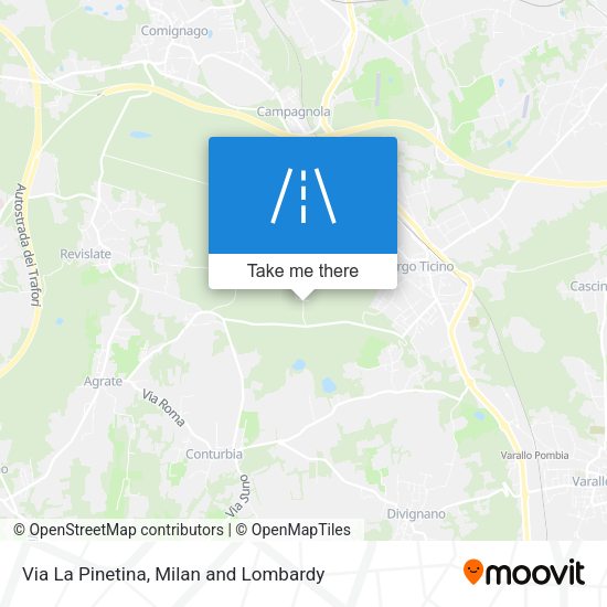 Via La Pinetina map