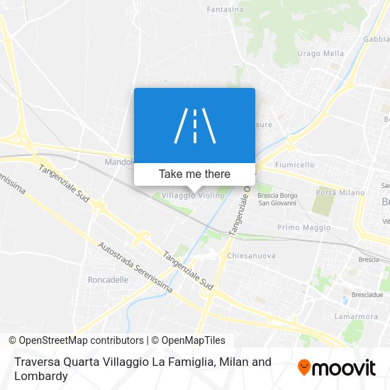 Traversa Quarta Villaggio La Famiglia map