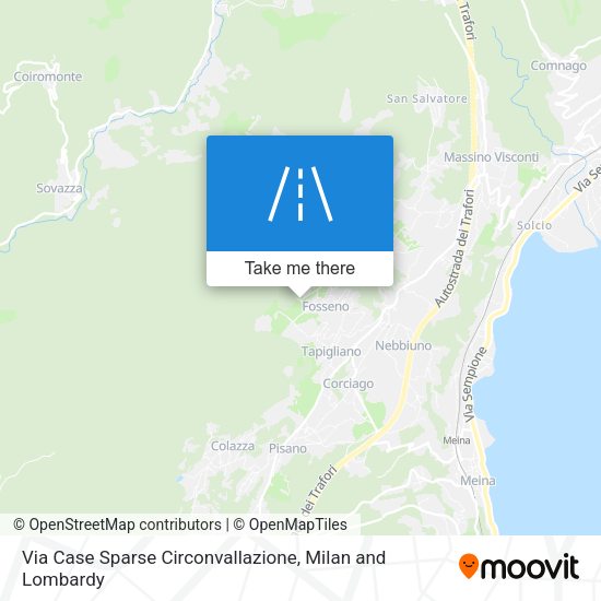 Via Case Sparse Circonvallazione map