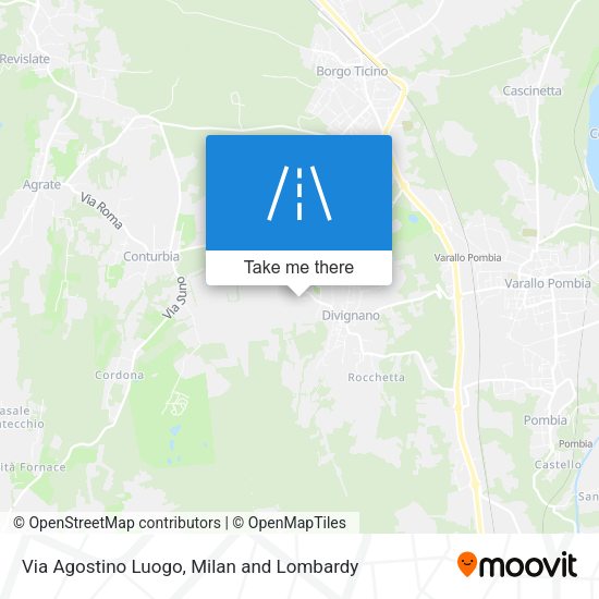 Via Agostino Luogo map
