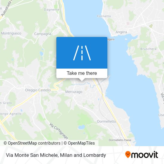 Via Monte San Michele map