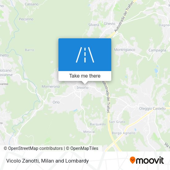 Vicolo Zanotti map