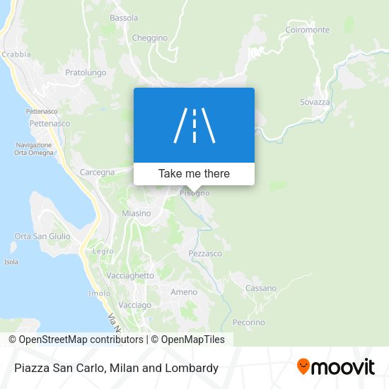 Piazza San Carlo map