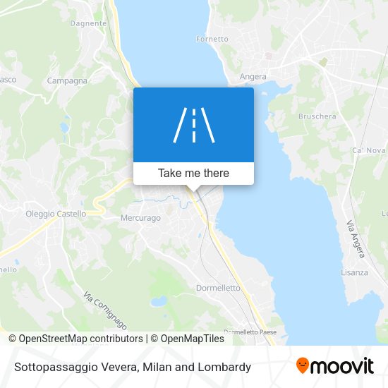 Sottopassaggio Vevera map