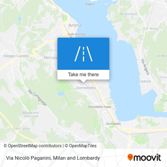 Via Nicolò Paganini map