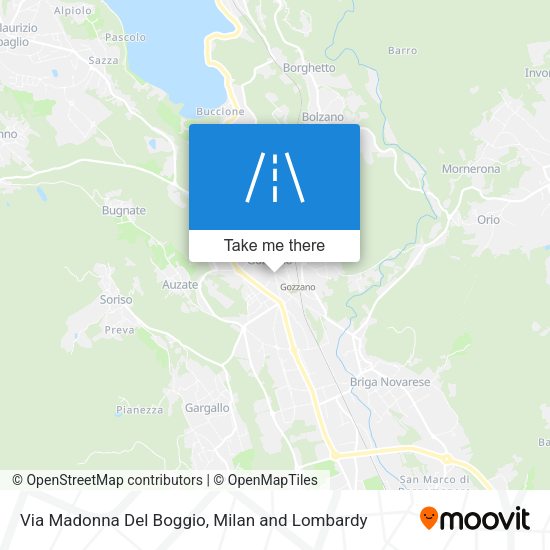 Via Madonna Del Boggio map