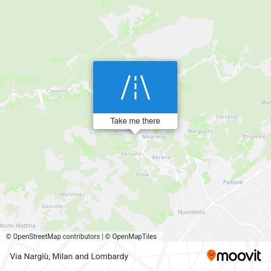Via Nargiù map