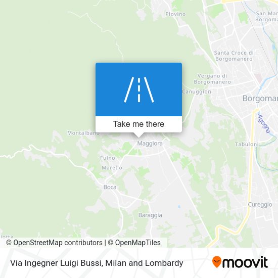 Via Ingegner Luigi Bussi map