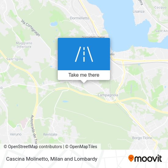 Cascina Molinetto map