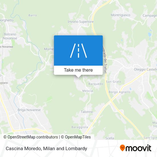 Cascina Moredo map
