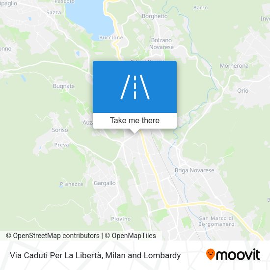 Via Caduti Per La Libertà map