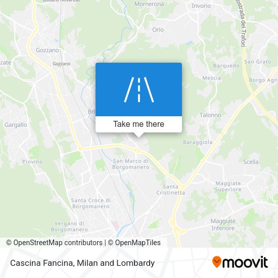 Cascina Fancina map