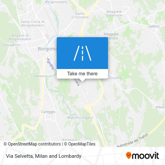 Via Selvetta map
