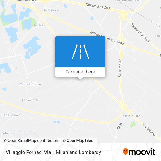 Villaggio Fornaci Via I map