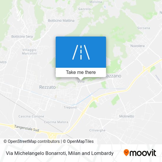 Via Michelangelo Bonarroti map