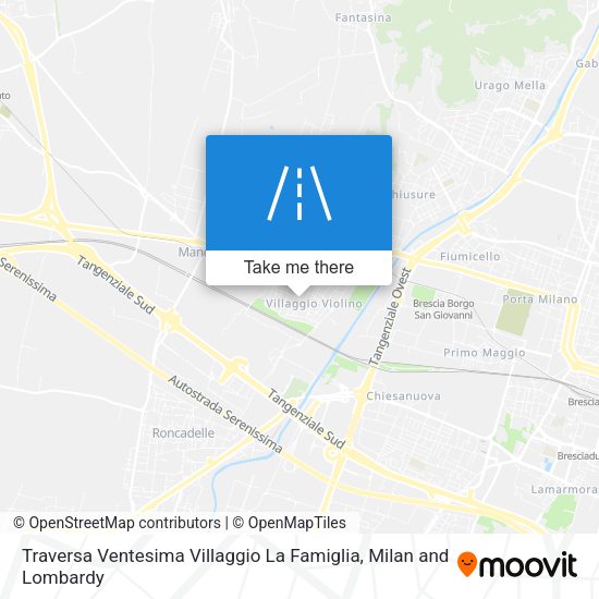Traversa Ventesima Villaggio La Famiglia map