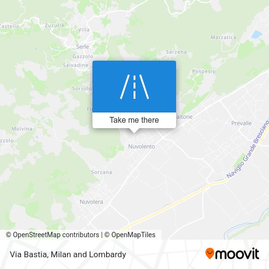 Via Bastia map