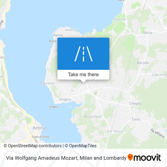 Via Wolfgang Amadeus Mozart map