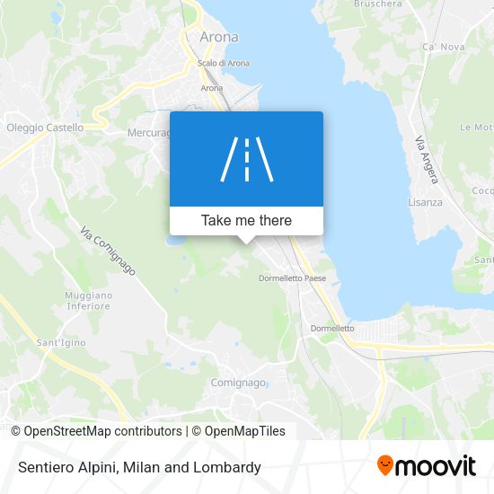 Sentiero Alpini map