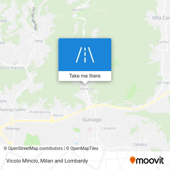 Vicolo Mincio map