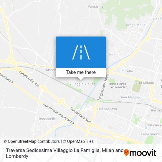 Traversa Sedicesima Villaggio La Famiglia map