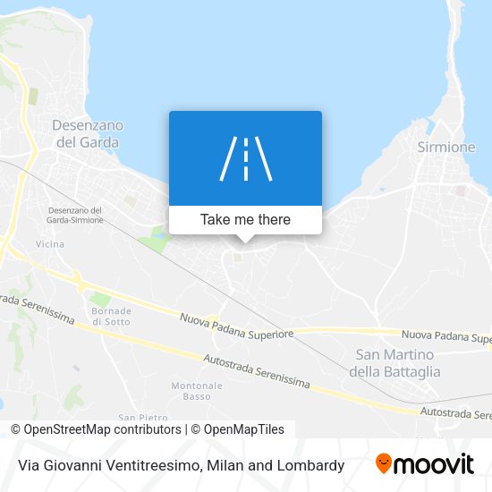 Via Giovanni Ventitreesimo map