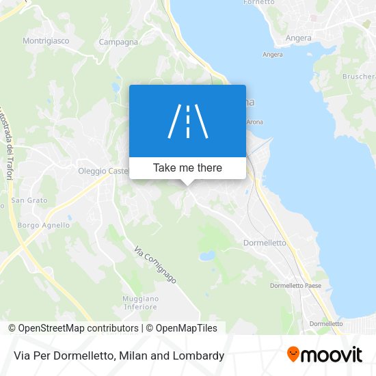 Via Per Dormelletto map