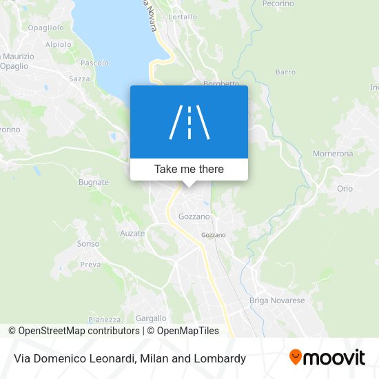 Via Domenico Leonardi map