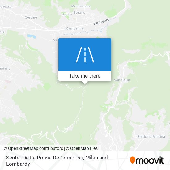 Sentér De La Possa De Comprisù map