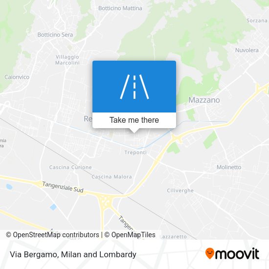 Via Bergamo map