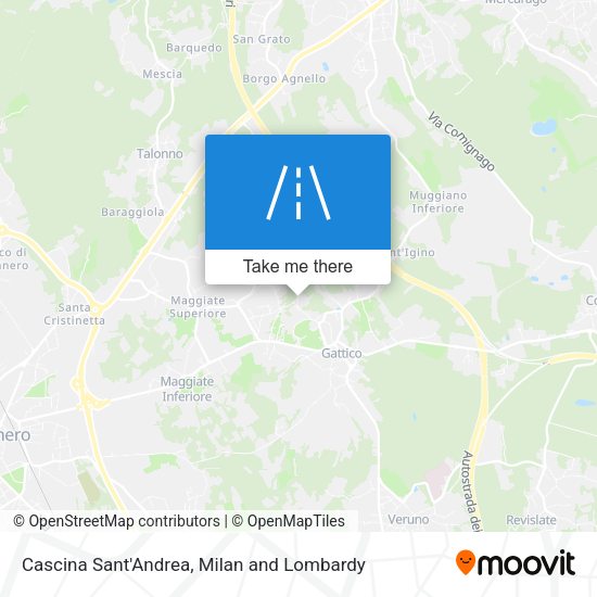 Cascina Sant'Andrea map