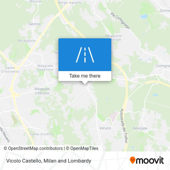 Vicolo Castello map