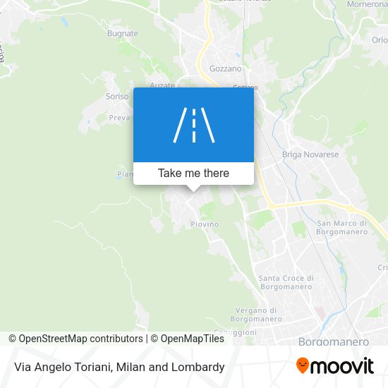 Via Angelo Toriani map