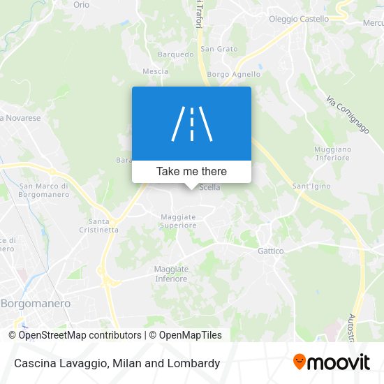 Cascina Lavaggio map