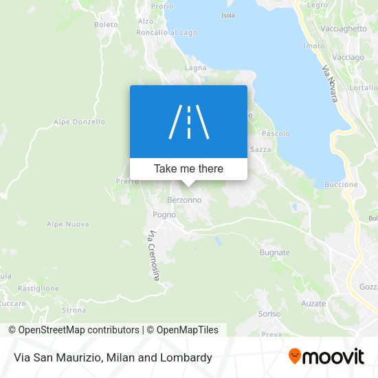 Via San Maurizio map