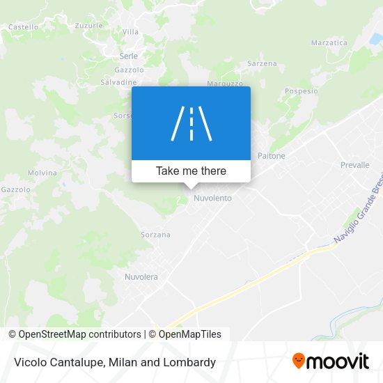 Vicolo Cantalupe map