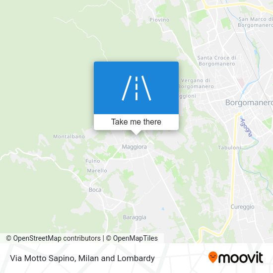Via Motto Sapino map