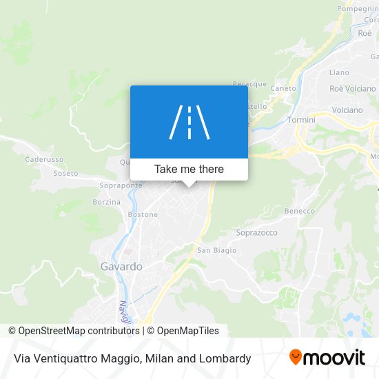 Via Ventiquattro Maggio map