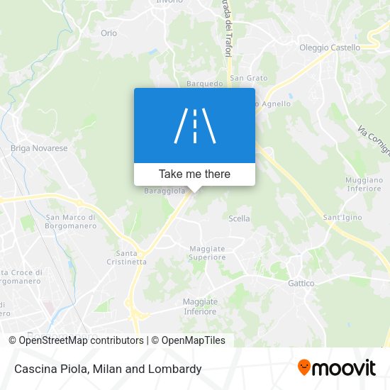 Cascina Piola map