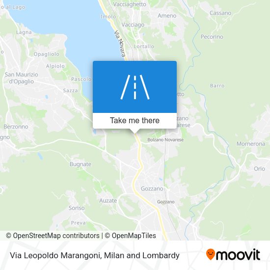 Via Leopoldo Marangoni map