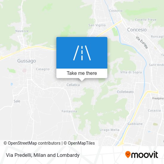 Via Predelli map