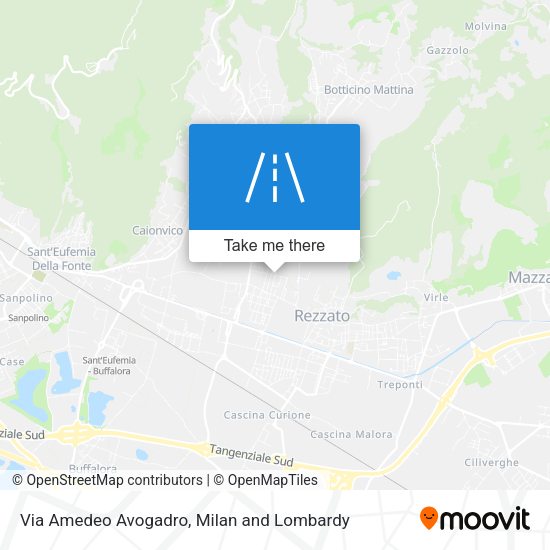 Via Amedeo Avogadro map