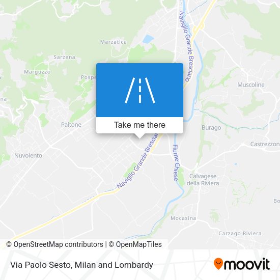 Via Paolo Sesto map