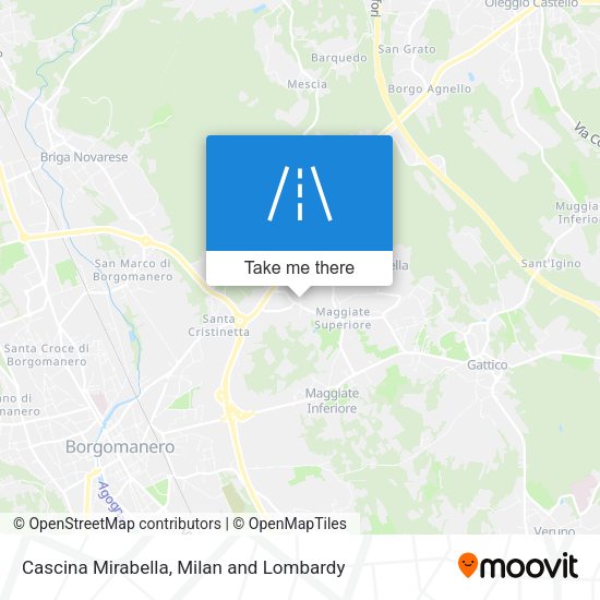 Cascina Mirabella map