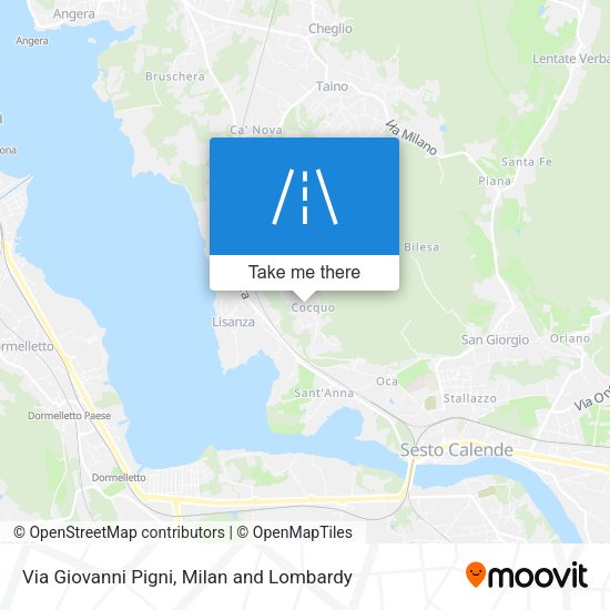 Via Giovanni Pigni map