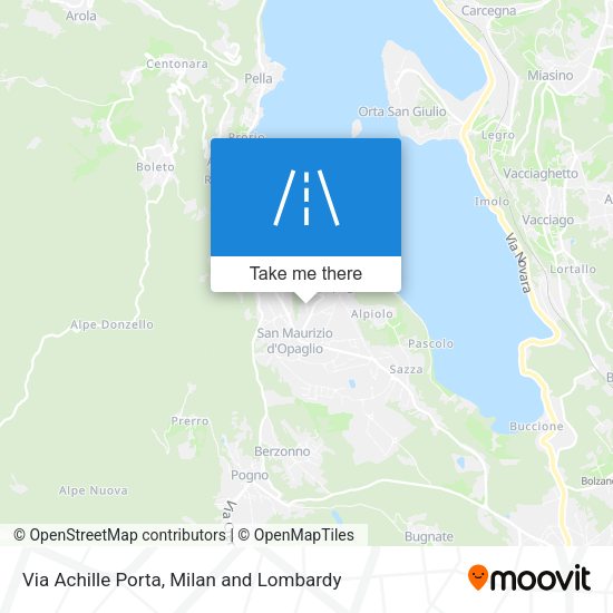Via Achille Porta map