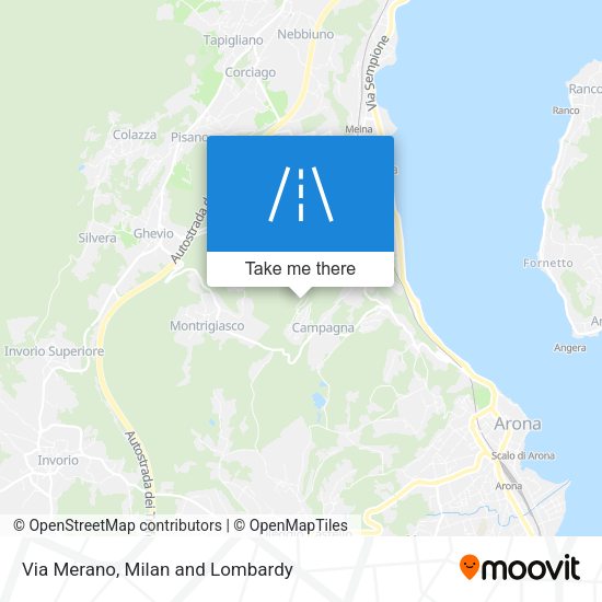 Via Merano map